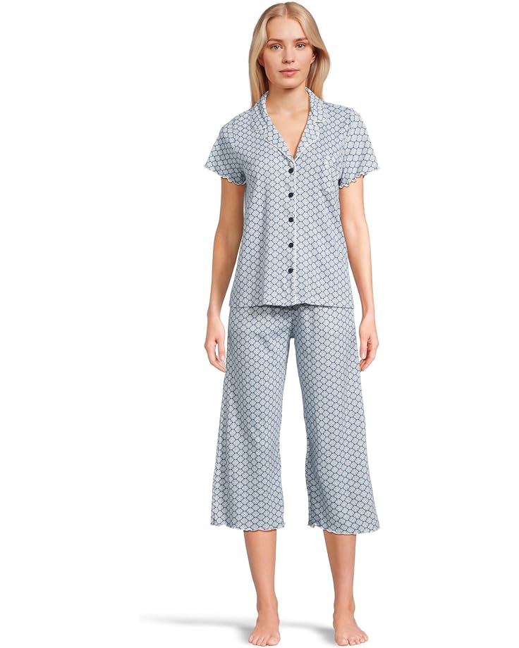 Пижамный топ Karen Neuburger Paisley Dreams Short, цвет Four Petal Geo 
Пижамный топ Karen Neuburger Paisley Dreams Short, цвет Four Petal Geo