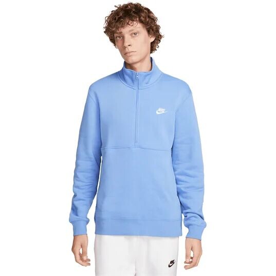 Толстовка на молнии Nike Club Half, цвет Blau/Blau/Weiß
Толстовка на молнии Nike Club Half, цвет Blau/Blau/Weiß