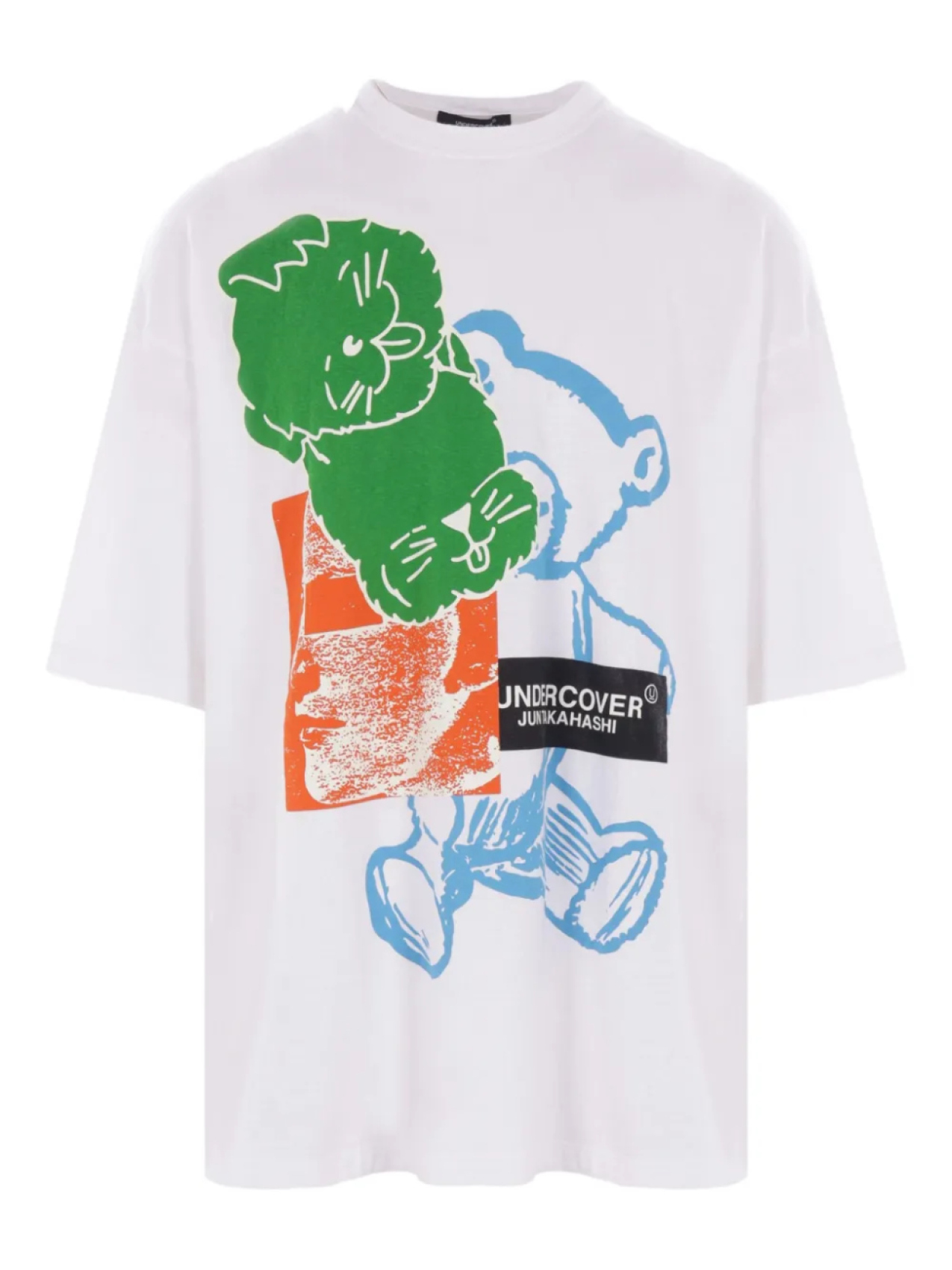 Футболка с круглым вырезом и графическим принтом Undercover, белый
Футболка с круглым вырезом и графическим принтом Undercover, белый