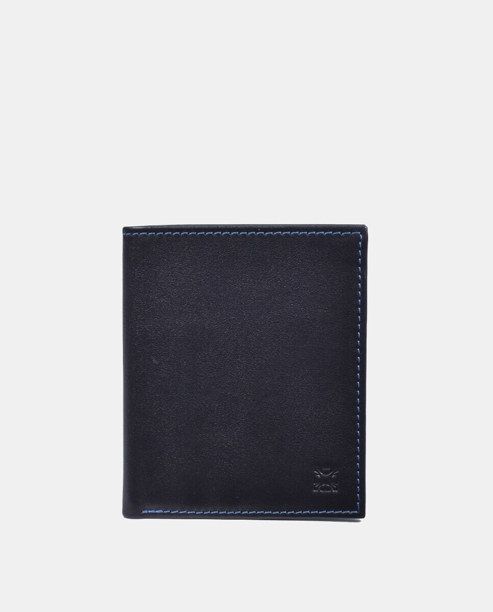 Вертикальный кошелек из черной кожи Olimpo, черный
Вертикальный кошелек из черной кожи Olimpo, черный