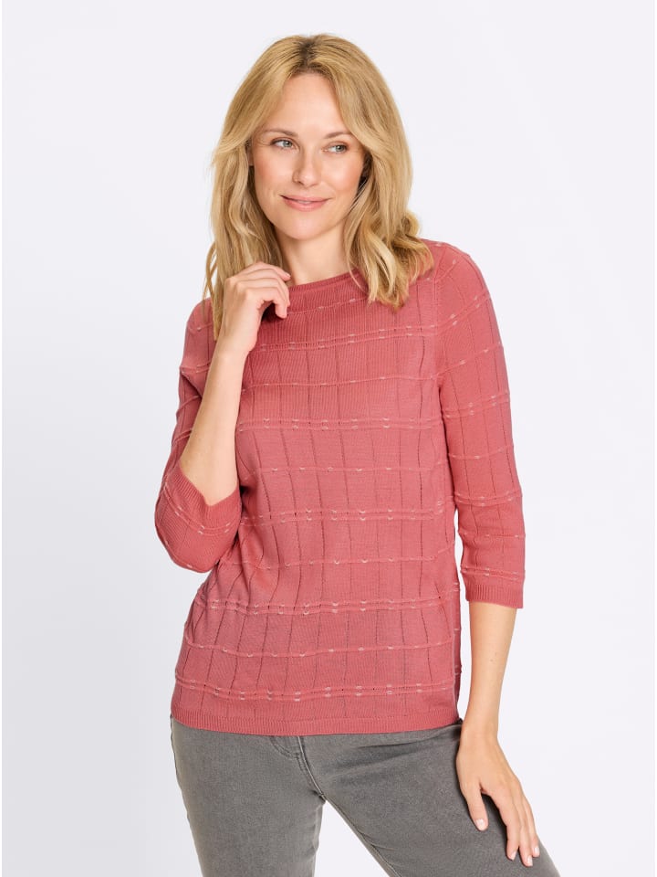 Свитер с рукавами 3/4 в цвете экрю с рисунком фламинго Sieh an!
Свитер с рукавами 3/4 в цвете экрю с рисунком фламинго Sieh an!