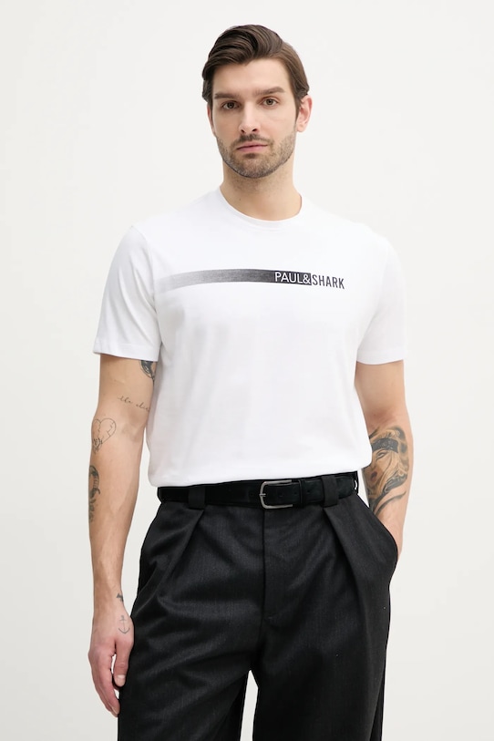 Хлопковая футболка Paul&Shark, белый
Хлопковая футболка Paul&Shark, белый