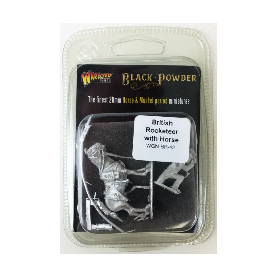 Британский ракетчик с лошадью, Black Powder - Napoleonic Wars 1789-1815 - British (28mm)
Британский ракетчик с лошадью, Black Powder - Napoleonic Wars 1789-1815 - British (28mm)