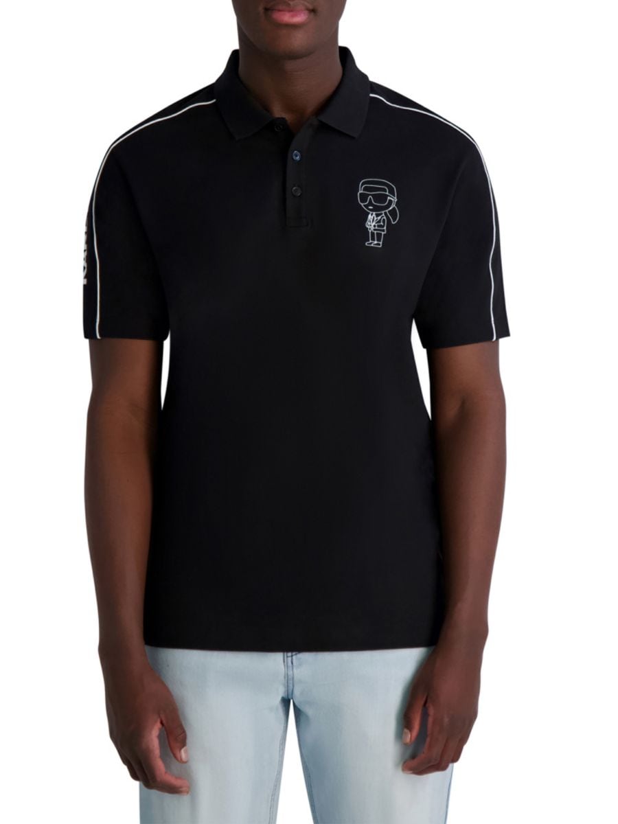 Рубашка-поло из эластичного хлопка Karl Lagerfeld Paris, черный
Рубашка-поло из эластичного хлопка Karl Lagerfeld Paris, черный