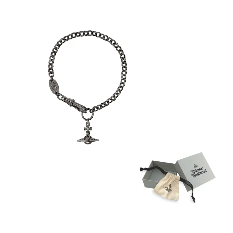 Браслет из латуни для женщин в цвете ганметалл-грей Vivienne Westwood
Браслет из латуни для женщин в цвете ганметалл-грей Vivienne Westwood