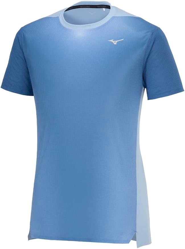 Мужская беговая футболка Mizuno J2MAB001, Dry Air Flow, премиум-класса, с коротким рукавом, светоотражающими элементами Aurora, из высокодышащего материала, синий
Мужская беговая футболка Mizuno J2MAB001, Dry Air Flow, премиум-класса, с коротким рукавом, светоотражающими элементами Aurora, из высокодышащего материала, синий