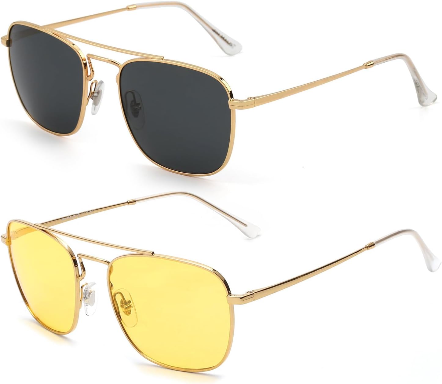 Солнцезащитные очки JIM HALO Retro Square Aviator с линзами из высококачественного стекла и плоскими металлическими линзами, для мужчин и женщин, Gold Frame / Dark Grey Lens&polarized Yellow Lens
Солнцезащитные очки JIM HALO Retro Square Aviator с линзами из высококачественного стекла и плоскими металлическими линзами, для мужчин и женщин, Gold Frame / Dark Grey Lens&polarized Yellow Lens