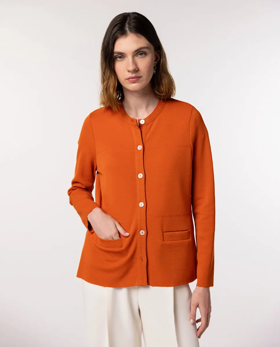 Женский кардиган с круглым вырезом и длинными рукавами Naulover, оранжевый
Женский кардиган с круглым вырезом и длинными рукавами Naulover, оранжевый