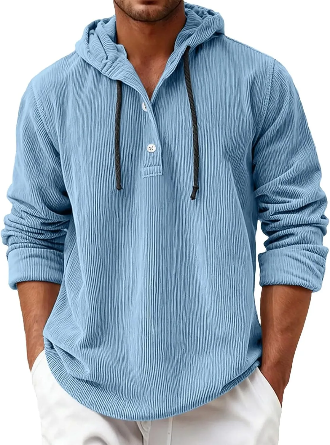 Мужской худи с капюшоном и молнией на половину
Мужской худи с капюшоном и молнией на половину