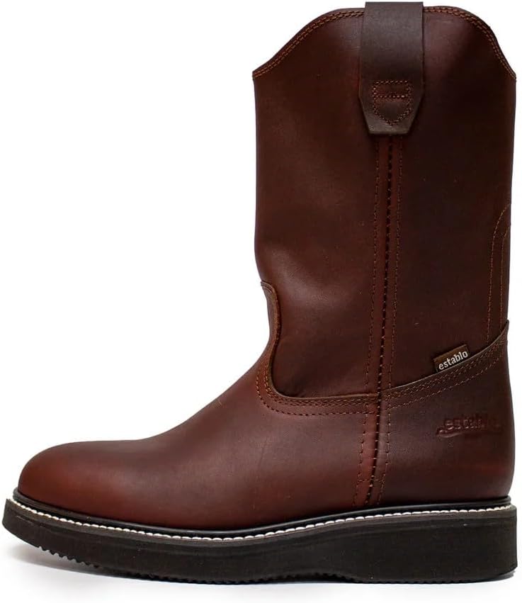 Мужские ботинки из натуральной премиальной кожи Mil Rayas, без шнуровки, рабочие, с мягким носком, черные, прочные нескользящие ботинки для ранча и строительства - бордовые Generic
Мужские ботинки из натуральной премиальной кожи Mil Rayas, без шнуровки, рабочие, с мягким носком, черные, прочные нескользящие ботинки для ранча и строительства - бордовые Generic