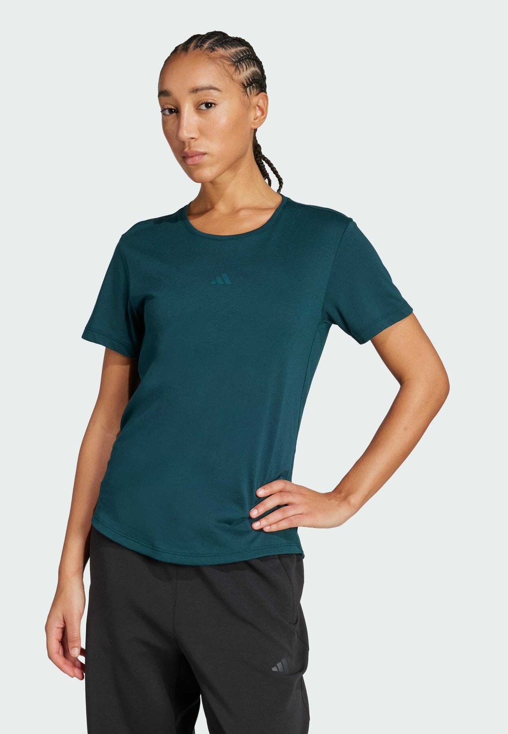Спортивная футболка YOGA ESSENTIALS - Basic T-shirt Adidas Performance, темно-зеленый
Спортивная футболка YOGA ESSENTIALS - Basic T-shirt Adidas Performance, темно-зеленый