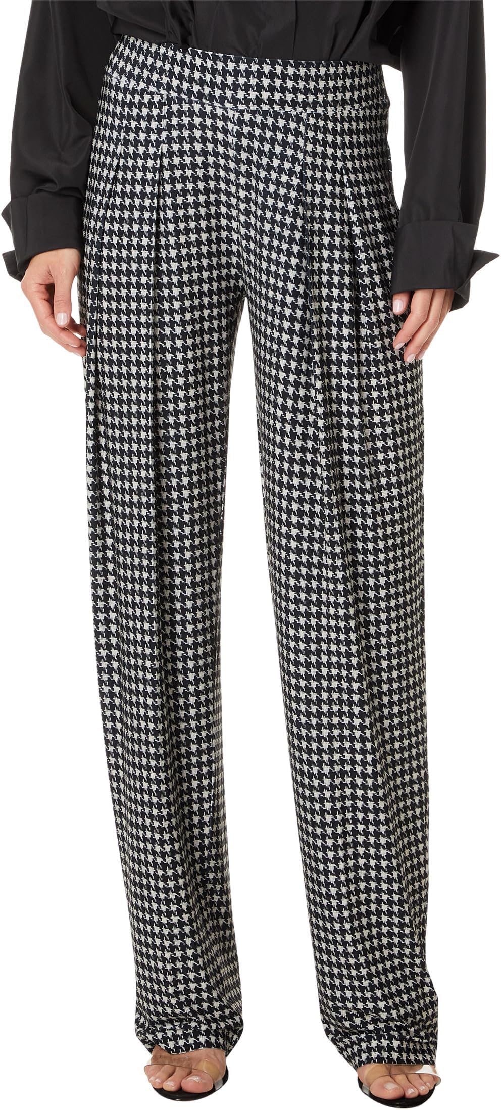 Брюки Norma Kamali Low Rise Pleated Trouser, Large Houndstooth
Брюки Norma Kamali Low Rise Pleated Trouser, Large Houndstooth