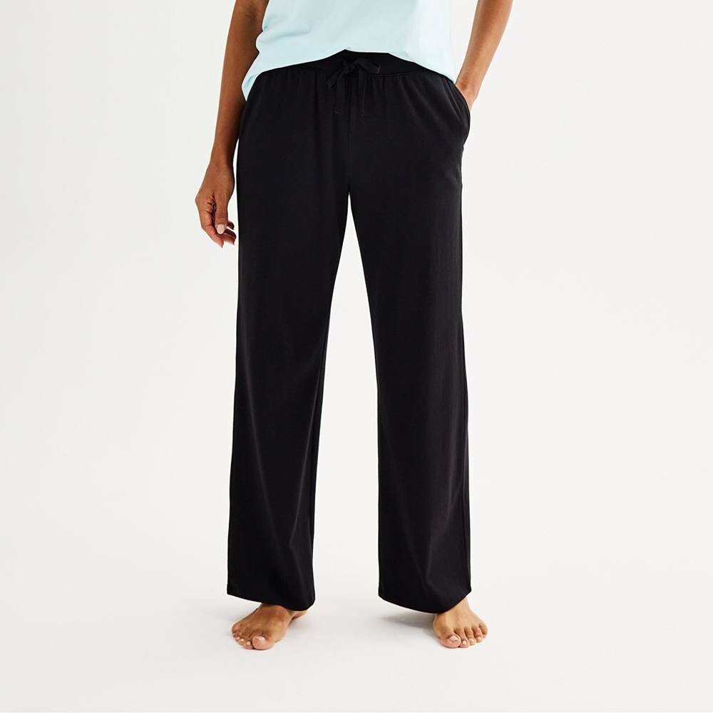 Женские пижамные брюки Sonoma Goods For Life из хлопка с модалом и открытым подолом, цвет Mineral Black
Женские пижамные брюки Sonoma Goods For Life из хлопка с модалом и открытым подолом, цвет Mineral Black
