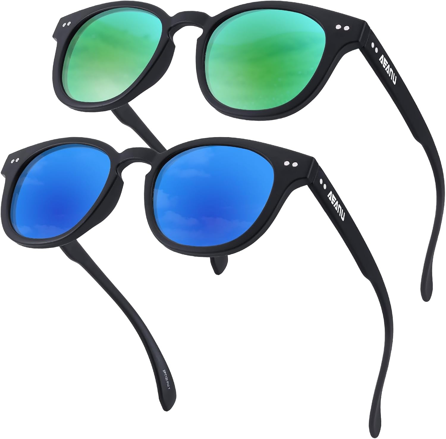 Поляризованные солнцезащитные очки для подростков – линзы UV400 с цветным зеркальным покрытием, матовая круглая оправа, для маленьких лиц – для велоспорта и активного отдыха AEANU, 2pack - Green/Blue
Поляризованные солнцезащитные очки для подростков – линзы UV400 с цветным зеркальным покрытием, матовая круглая оправа, для маленьких лиц – для велоспорта и активного отдыха AEANU, 2pack - Green/Blue
