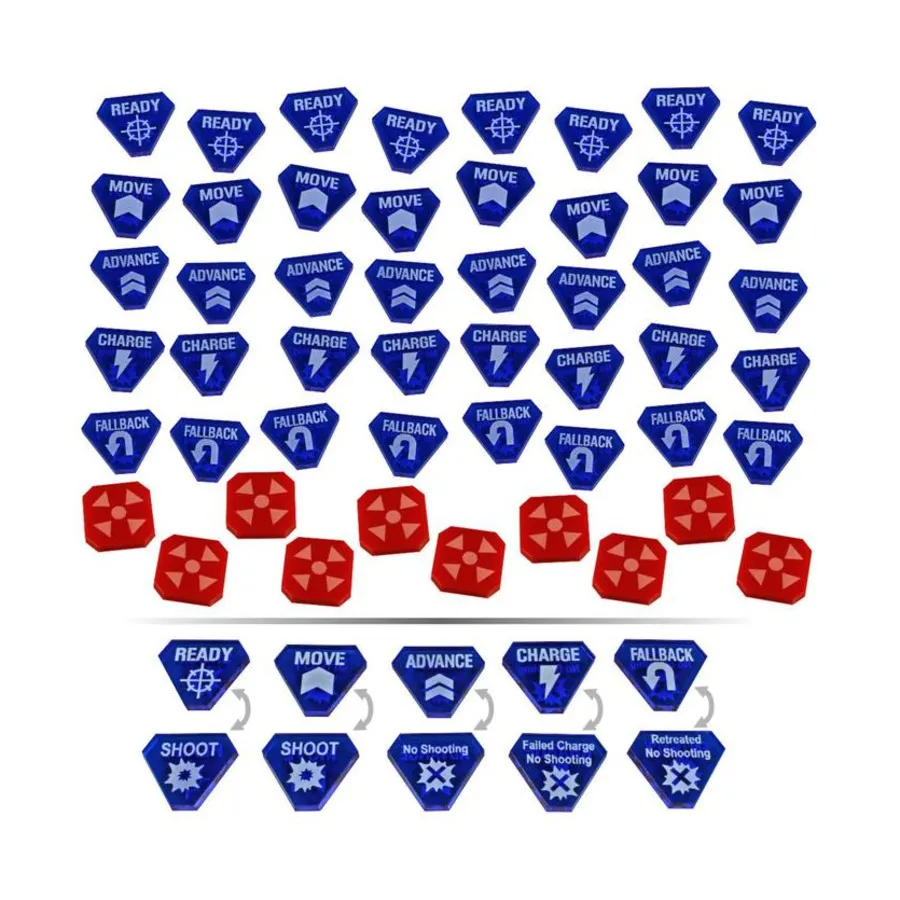 Набор боевых жетонов, полупрозрачный синий и красный, Warhammer 40k - Kill Team Accessories (Litko Aerosystems)
Набор боевых жетонов, полупрозрачный синий и красный, Warhammer 40k - Kill Team Accessories (Litko Aerosystems)