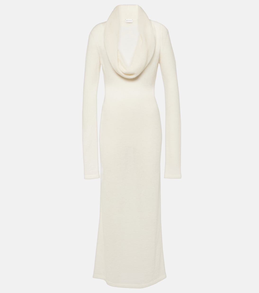 Длинное трикотажное платье из смеси альпаки Magda Butrym, кремовый 
Длинное трикотажное платье из смеси альпаки Magda Butrym, кремовый