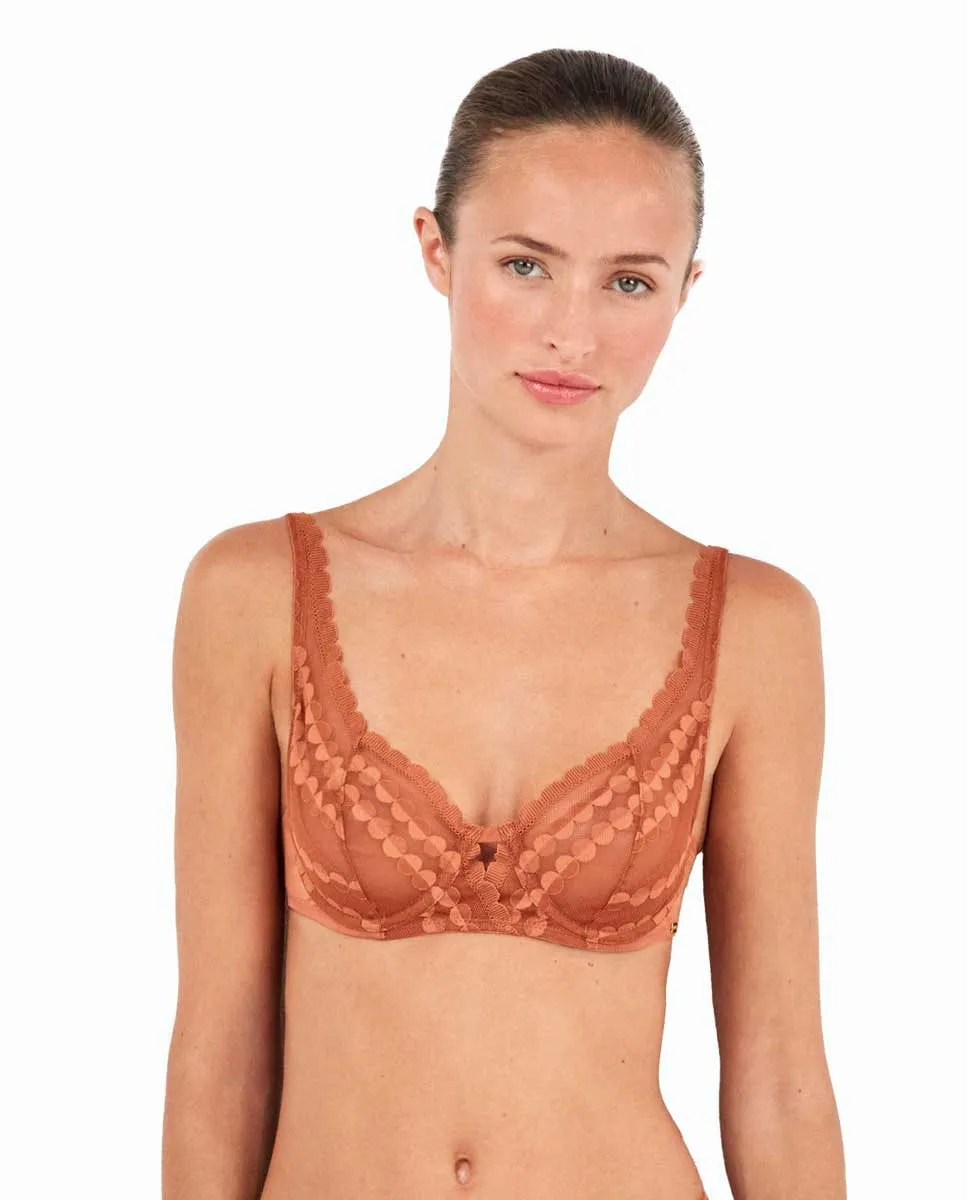 Бюстгальтер-балконет без наполнителя с косточками Gisela, коричневый
Бюстгальтер-балконет без наполнителя с косточками Gisela, коричневый