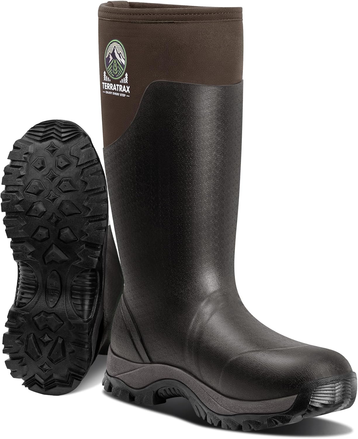 Мужские водонепроницаемые утепленные резиновые охотничьи сапоги, 6 мм неопрен для холодной погоды - теплые нескользящие дождевые сапоги для охоты, рыбалки и работы на открытом воздухе (доступны черный и коричневый цвета) Terratrax
Мужские водонепроницаемые утепленные резиновые охотничьи сапоги, 6 мм неопрен для холодной погоды - теплые нескользящие дождевые сапоги для охоты, рыбалки и работы на открытом воздухе (доступны черный и коричневый цвета) Terratrax