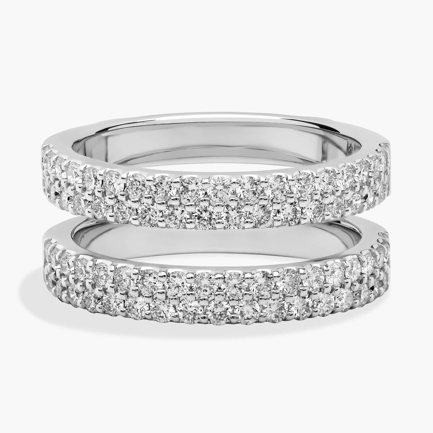 Кольцо с двумя рядами бриллиантов в платине (1 карат, два в ряд) Blue Nile
Кольцо с двумя рядами бриллиантов в платине (1 карат, два в ряд) Blue Nile