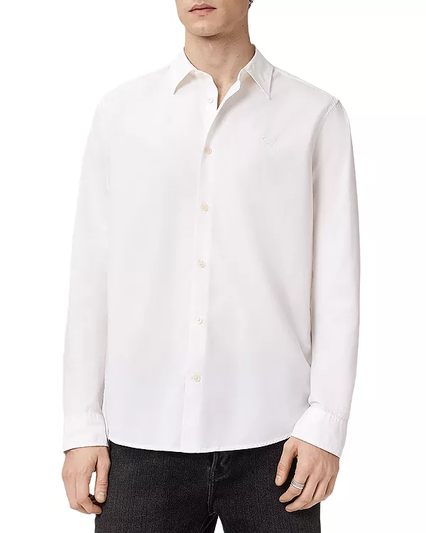 Рубашка Heartsaints на пуговицах Allsaints, белый
Рубашка Heartsaints на пуговицах Allsaints, белый