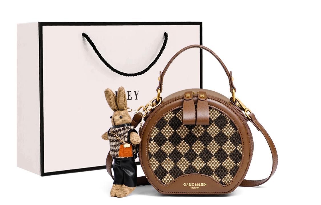 Синтетическая кожаная сумка через плечо маленькая круглая дамская сумочка классическая с алмазным узором цвет кофе VINEY
Синтетическая кожаная сумка через плечо маленькая круглая дамская сумочка классическая с алмазным узором цвет кофе VINEY