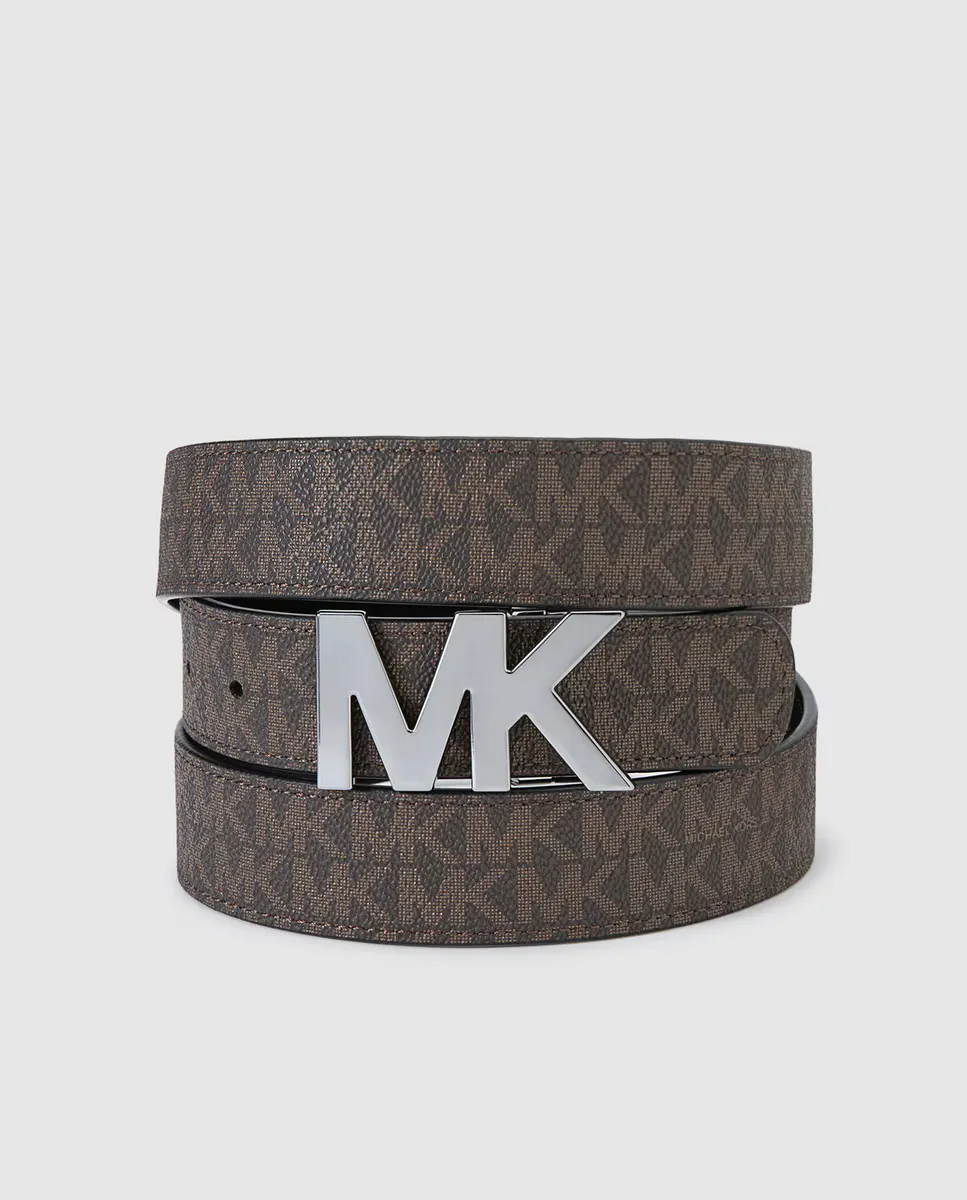 Кожаный ремень с логотипом Michael Kors, темно-коричневый
Кожаный ремень с логотипом Michael Kors, темно-коричневый