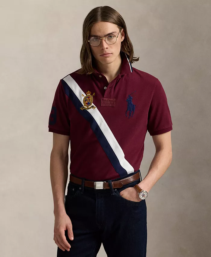 Мужская поло Custom Slim Fit к 20-летию Polo Ralph Lauren, красный
Мужская поло Custom Slim Fit к 20-летию Polo Ralph Lauren, красный