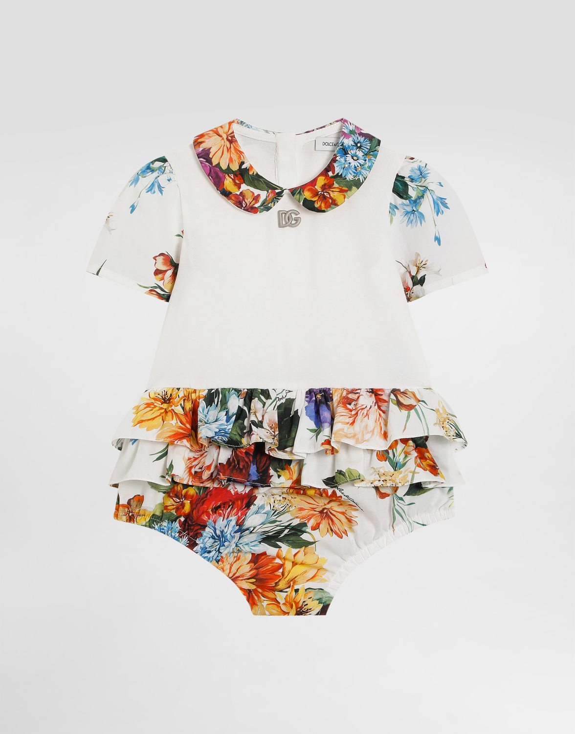 Комбинезон из хлопкового поплина с цветочным принтом Dolce&Gabbana, мультиколор
Комбинезон из хлопкового поплина с цветочным принтом Dolce&Gabbana, мультиколор