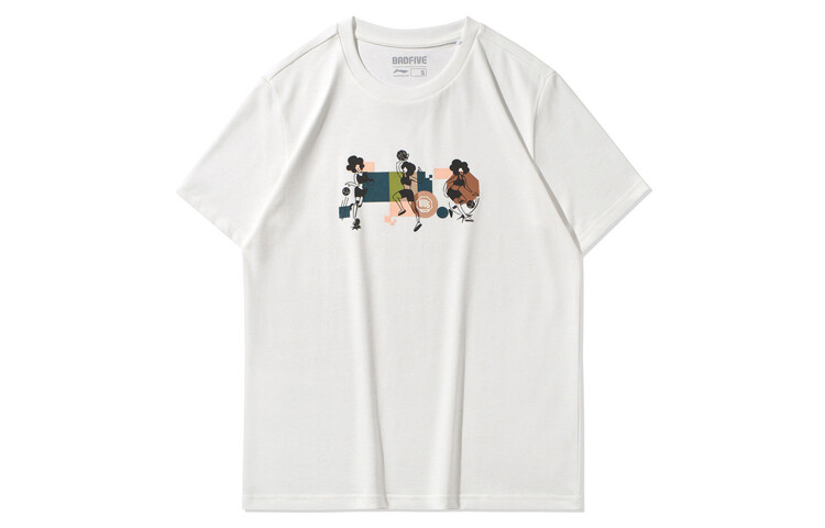 Спортивная баскетбольная коллекция Футболка женская молочно-белая Lining
Спортивная баскетбольная коллекция Футболка женская молочно-белая Lining