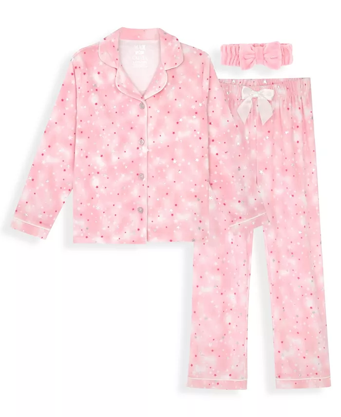 Девочки 6-16 три предмета фольгированный велюр куртка, брюки и повязка пижамный комплект Max & Olivia, розовый
Девочки 6-16 три предмета фольгированный велюр куртка, брюки и повязка пижамный комплект Max & Olivia, розовый