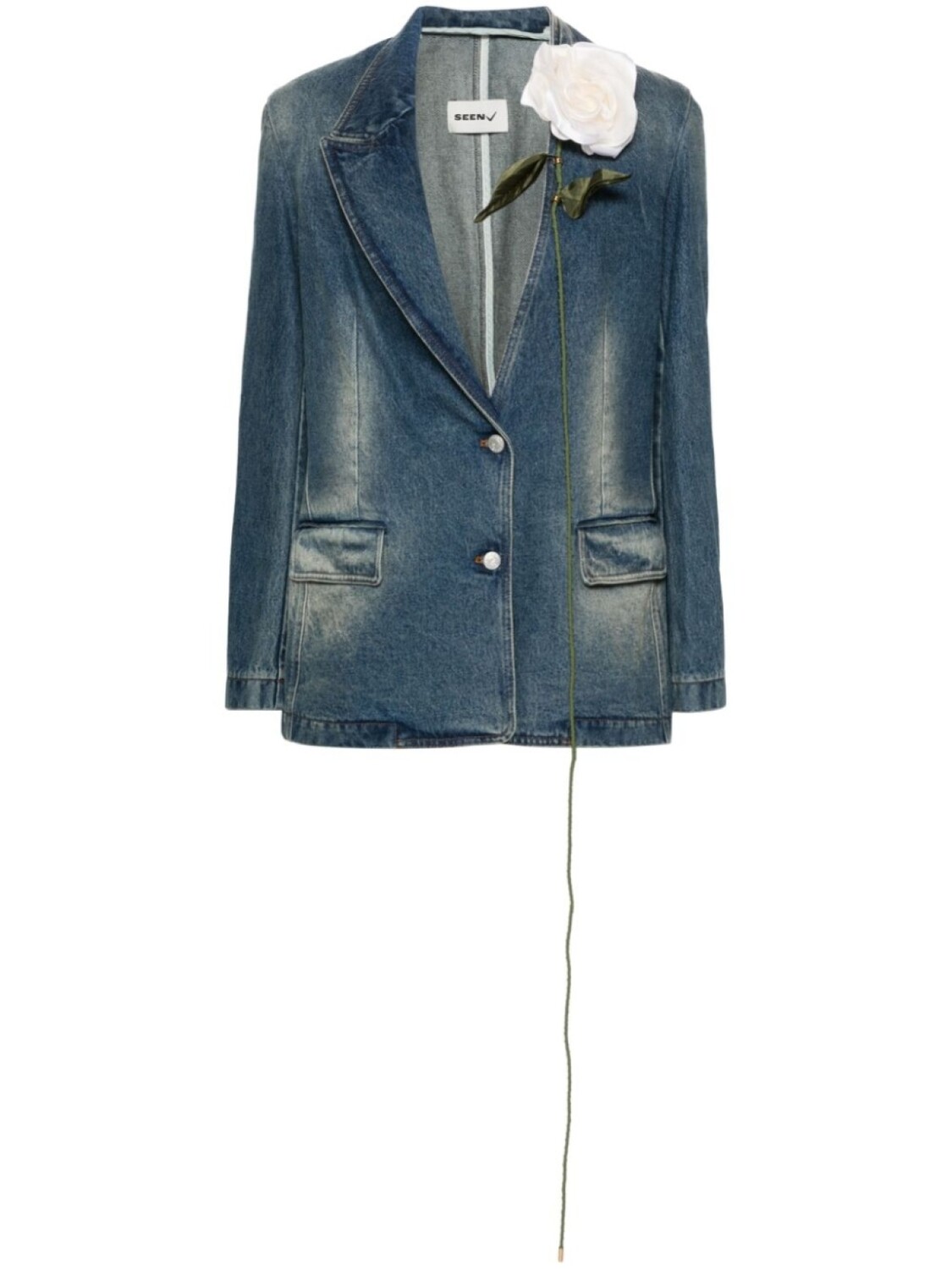 Блейзер Carnivorous с цветочной аппликацией Seen Users, синий
Блейзер Carnivorous с цветочной аппликацией Seen Users, синий