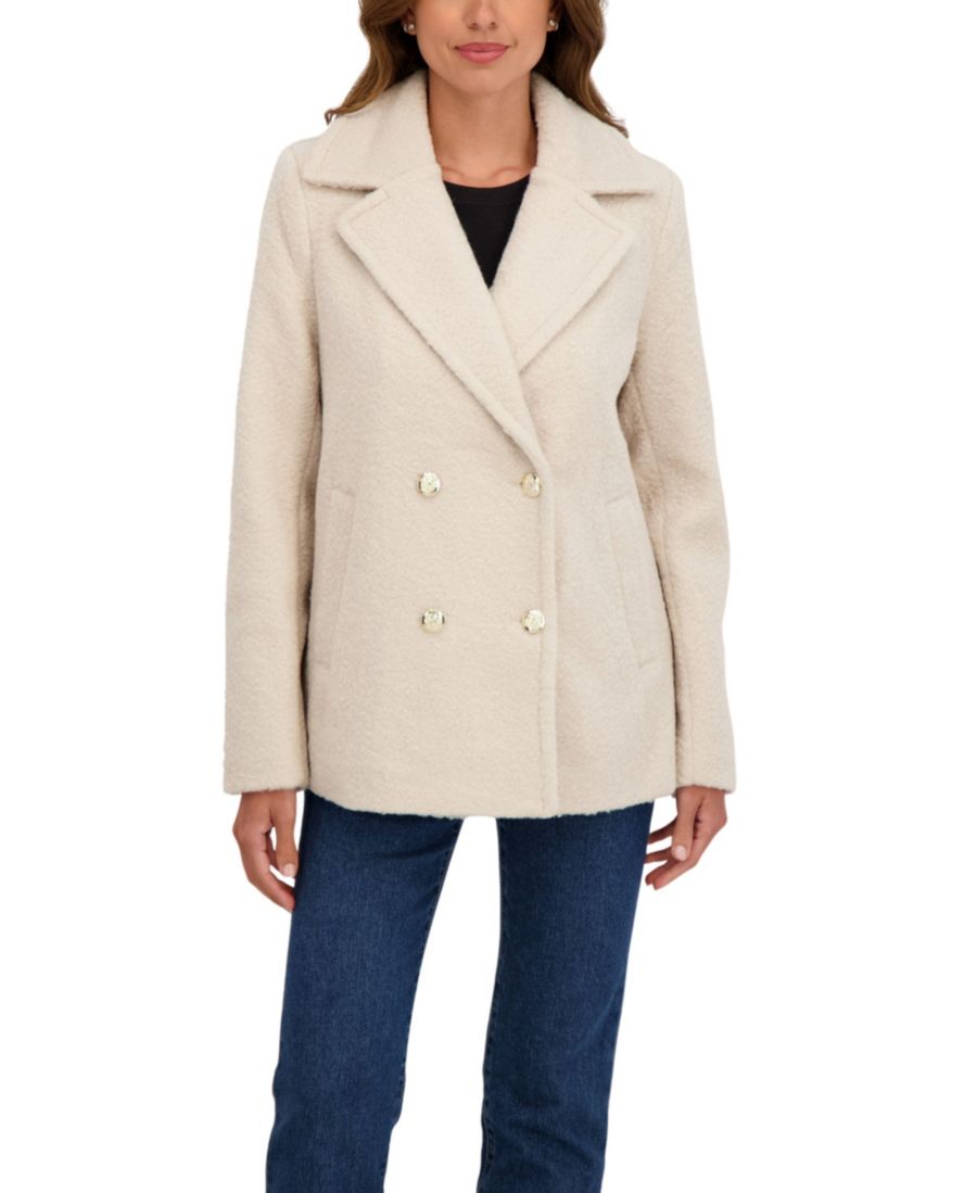 Женское пальто-бушлат из букле Sebby Collection, Beige
Женское пальто-бушлат из букле Sebby Collection, Beige