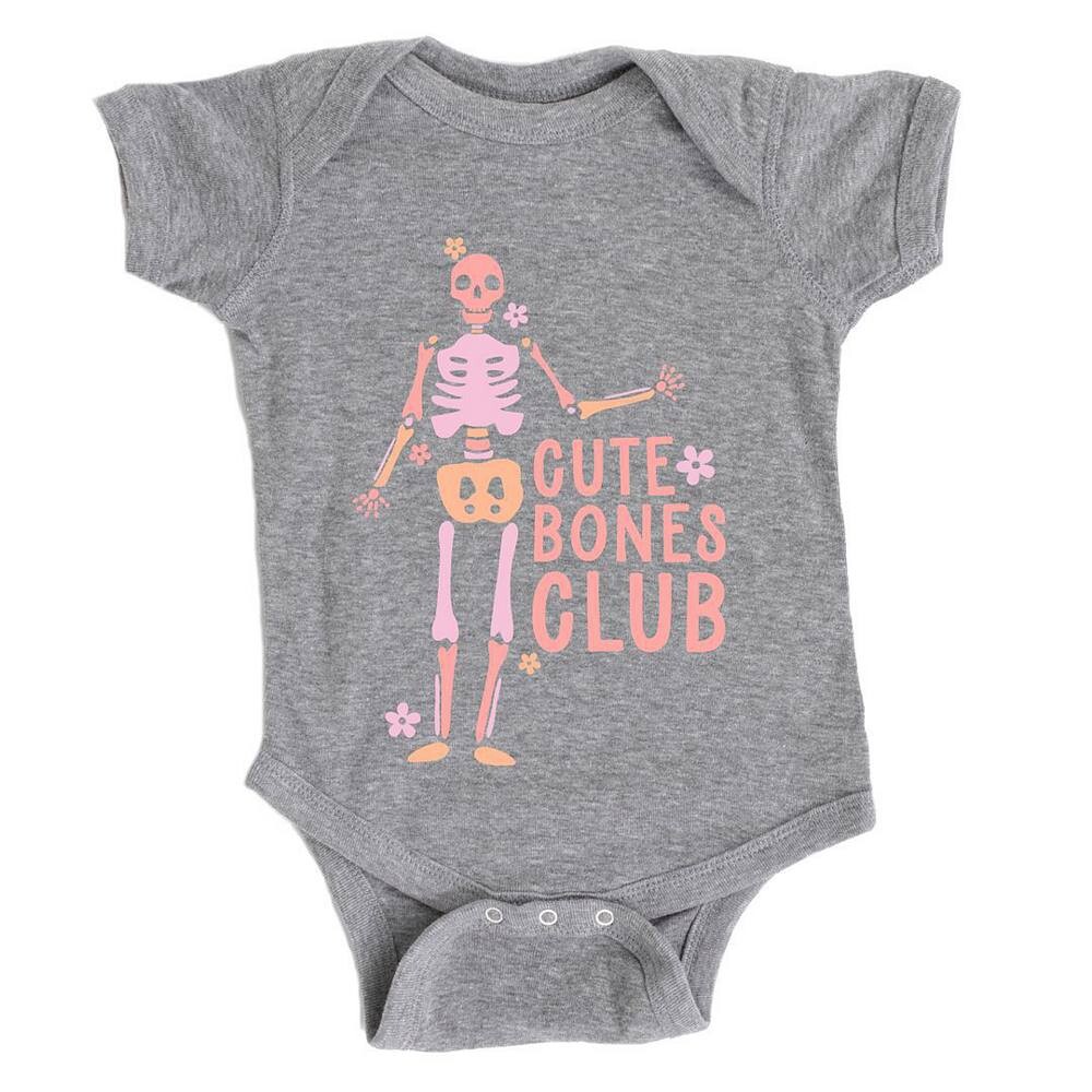Детское боди Cute Bones Club The Juniper Shop, цвет Heather Grey 
Детское боди Cute Bones Club The Juniper Shop, цвет Heather Grey