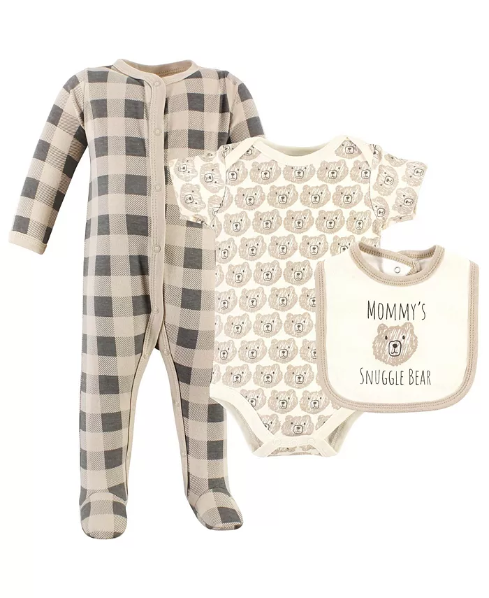 Детский комплект для мальчиков Hudson: слип, боди и слюнявчик-бандана Hudson Baby, коричневый/бежевый
Детский комплект для мальчиков Hudson: слип, боди и слюнявчик-бандана Hudson Baby, коричневый/бежевый