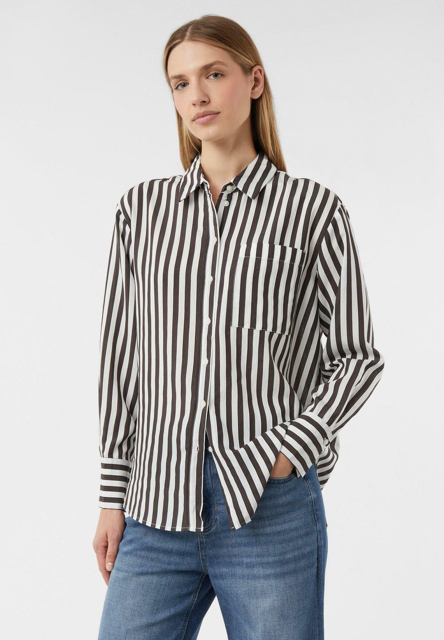 Блуза comma Button-down blouse, Dunkelbraun/Brown
Блуза comma Button-down blouse, Dunkelbraun/Brown