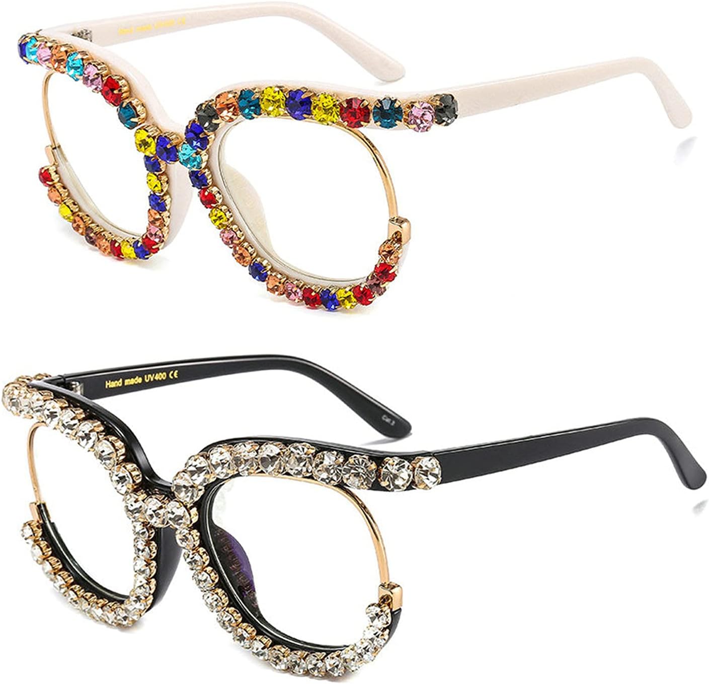 Солнцезащитные очки Willochra с круглыми блестящими стразами для женщин, бриллиантовые, конфетные цвета, женские хрустальные солнцезащитные очки, блестящие очки-маска, 2pack-black&rainbow
Солнцезащитные очки Willochra с круглыми блестящими стразами для женщин, бриллиантовые, конфетные цвета, женские хрустальные солнцезащитные очки, блестящие очки-маска, 2pack-black&rainbow