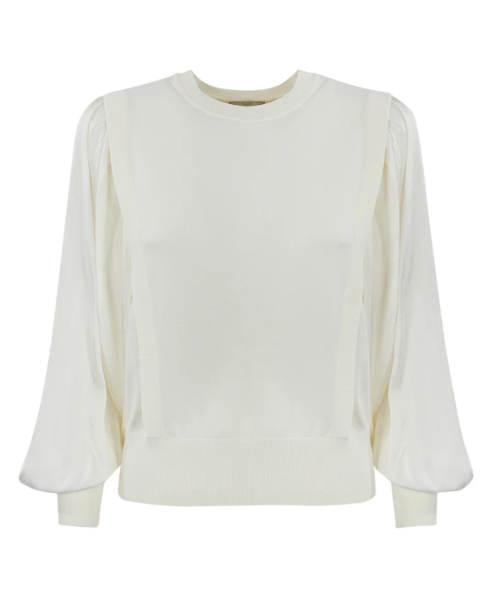 Свитера с эффектом атласа Twinset, белый
Свитера с эффектом атласа Twinset, белый