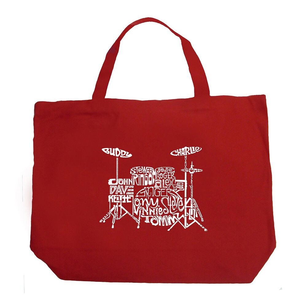 Большая сумка-тоут Word Art — барабаны LA Pop Art, красный
Большая сумка-тоут Word Art — барабаны LA Pop Art, красный