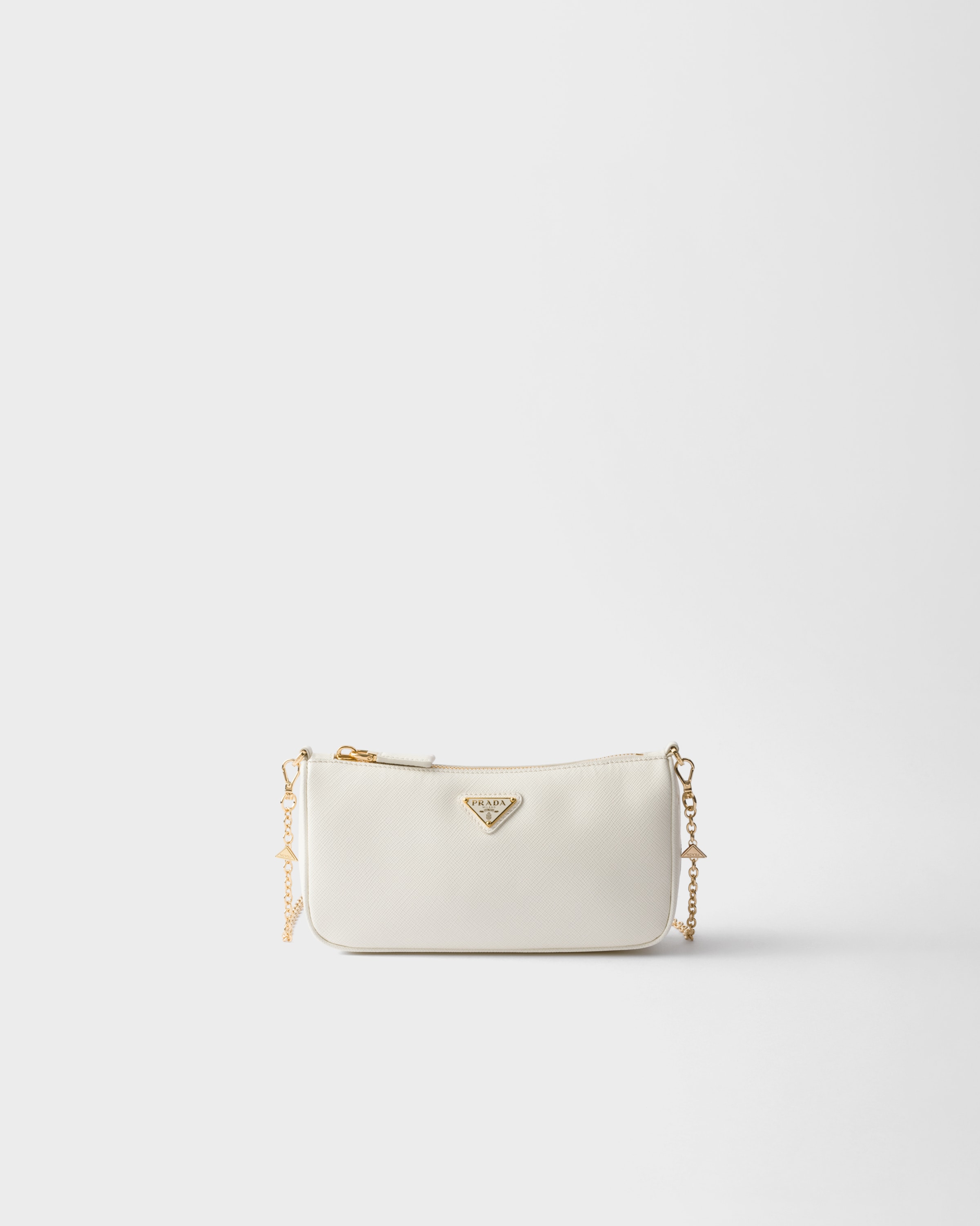 Мини-сумка из сафьяновой кожи Prada, белый
Мини-сумка из сафьяновой кожи Prada, белый