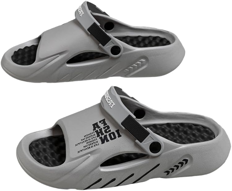 Мужские модные тапочки больших размеров с мягкой подошвой, легкие для дома и душа, противоскользящие пляжные шлепанцы, уютные тапочки, массажные сандалии из ЭВА Generic, серый
Мужские модные тапочки больших размеров с мягкой подошвой, легкие для дома и душа, противоскользящие пляжные шлепанцы, уютные тапочки, массажные сандалии из ЭВА Generic, серый