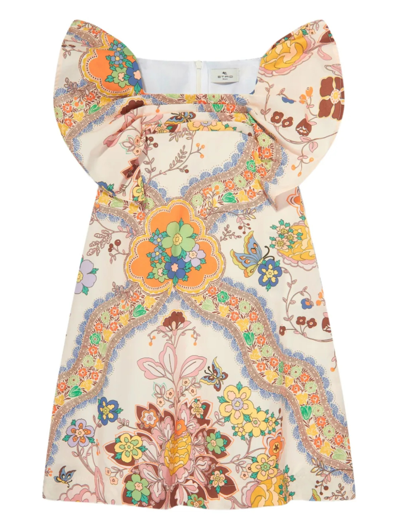 Платье из хлопка с цветочным принтом ETRO KIDS, нейтральный
Платье из хлопка с цветочным принтом ETRO KIDS, нейтральный