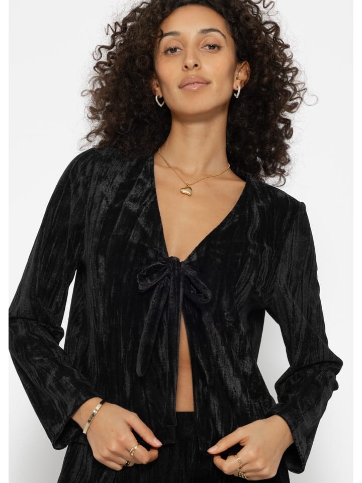 Блуза SASSYCLASSY Samt-Cropped-Jacke mit Schleifen-Charme, черный
Блуза SASSYCLASSY Samt-Cropped-Jacke mit Schleifen-Charme, черный