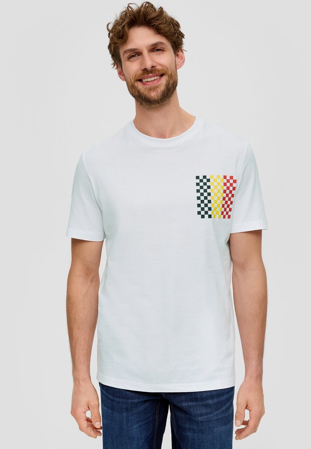 Принт на футболке s.Oliver, кремовый
Принт на футболке s.Oliver, кремовый