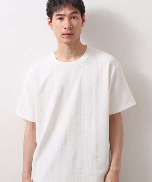 THE SHOP TK Футболка жаккардовая с коротким рукавом, машинная стирка, THE SHOP TK, кремовый
THE SHOP TK Футболка жаккардовая с коротким рукавом, машинная стирка, THE SHOP TK, кремовый