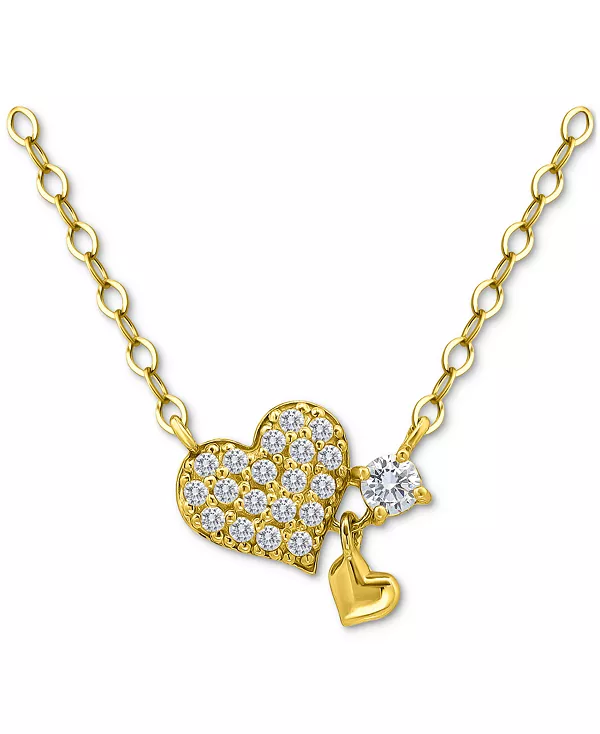 Ожерелье с подвеской в форме сердца из кубического циркония (3/8 карата) из стерлингового серебра с 18-каратным золотом, длина 16 дюймов + удлинитель 2 дюйма, эксклюзивно в Macy's Giani Bernini, gold
Ожерелье с подвеской в форме сердца из кубического циркония (3/8 карата) из стерлингового серебра с 18-каратным золотом, длина 16 дюймов + удлинитель 2 дюйма, эксклюзивно в Macy's Giani Bernini, gold