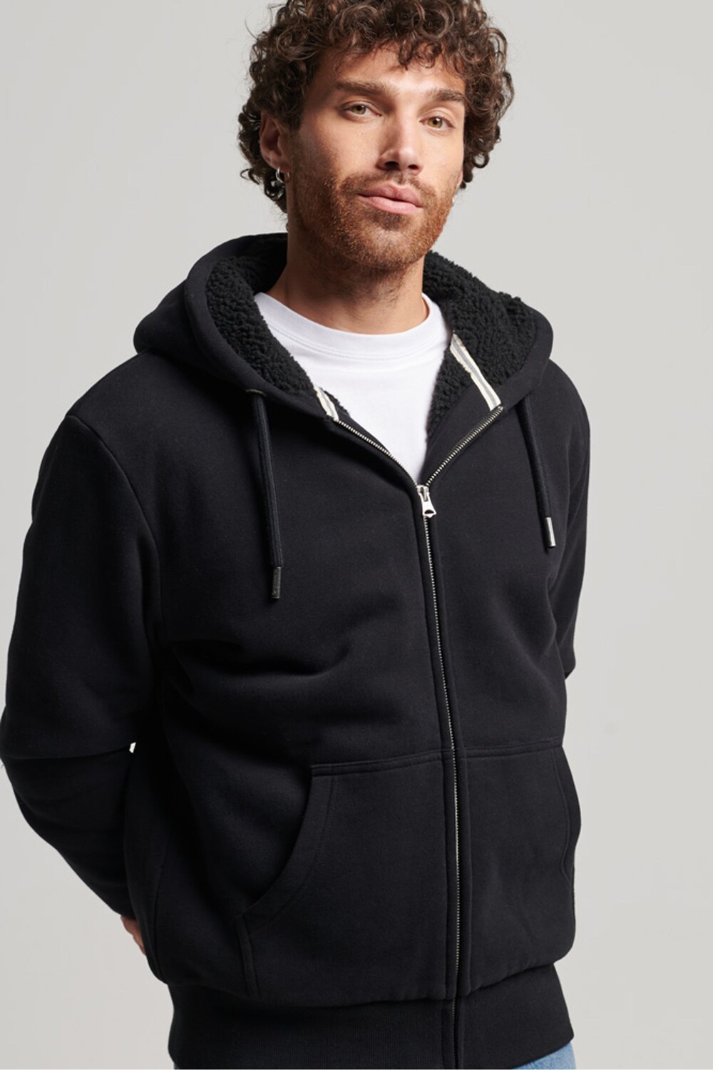 Толстовка Essential на молнии Superdry, черный
Толстовка Essential на молнии Superdry, черный