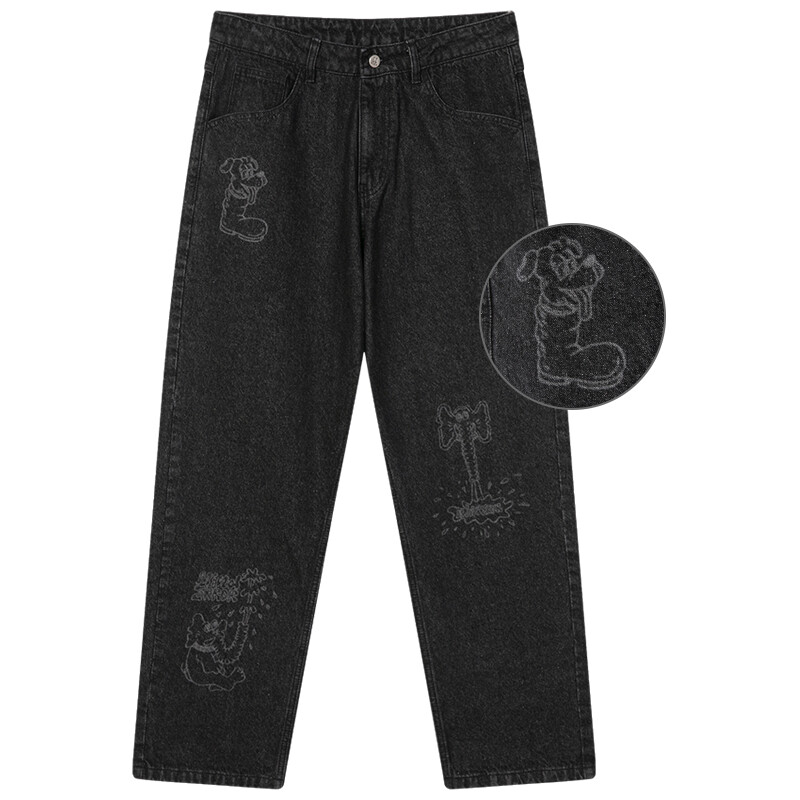 Джинсы унисекс MIND ERROR, Черный
Джинсы унисекс MIND ERROR, Черный