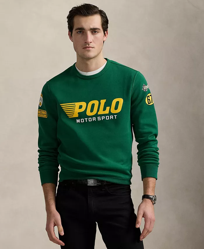 Мужской графический свитшот из двойного трикотажа Polo Ralph Lauren, зеленый
Мужской графический свитшот из двойного трикотажа Polo Ralph Lauren, зеленый