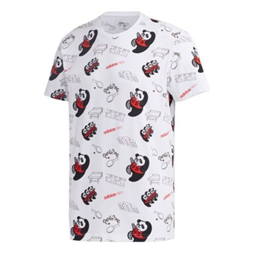 Футболка neo casual sports short sleeve white Adidas, белый 
Футболка neo casual sports short sleeve white Adidas, белый