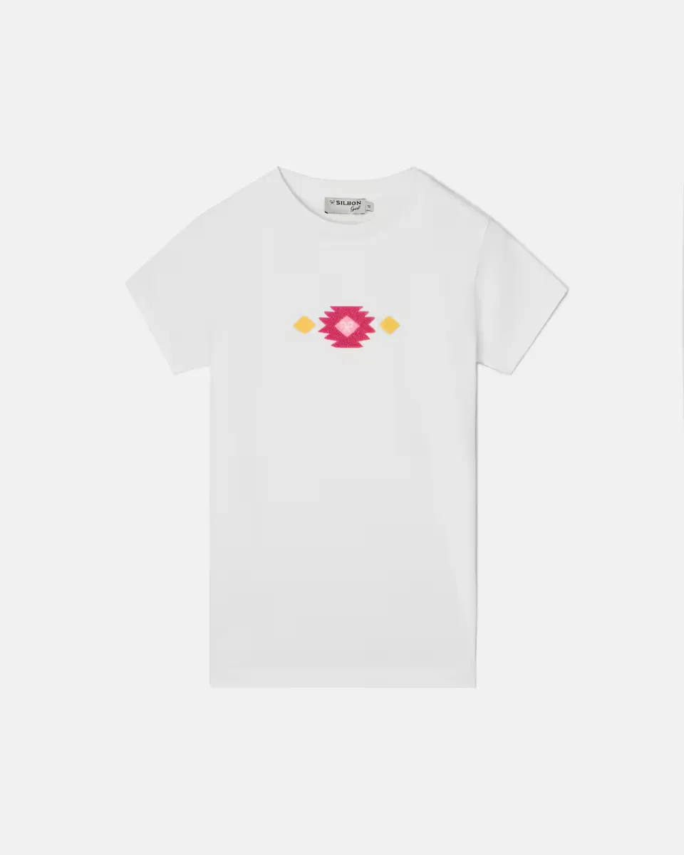 Детская футболка с принтом спереди и сзади, белая Silbon, белый
Детская футболка с принтом спереди и сзади, белая Silbon, белый